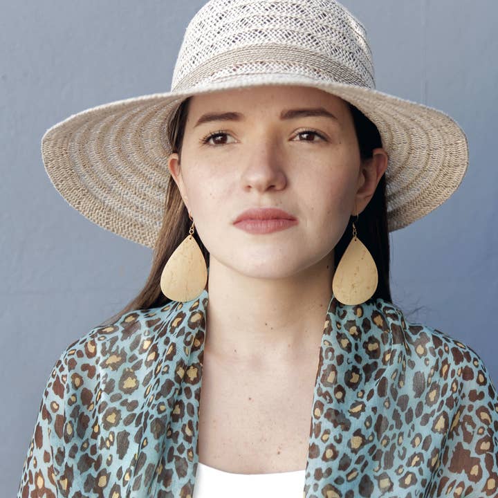 Coco & Souls - Vendita all'ingrosso Orecchini pendenti - Orecchini in legno a goccia di cocco bianco3