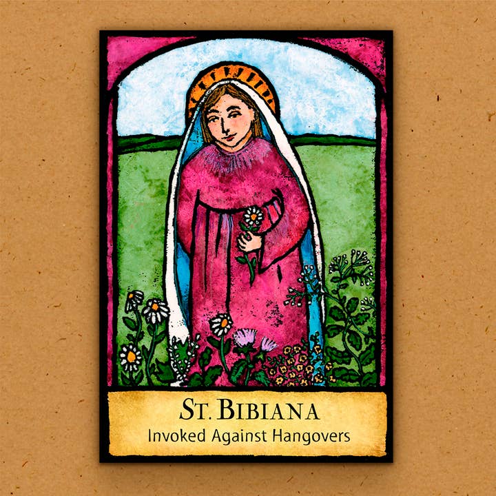 Handmade Magnet - Patron Saint of Hangovers for wholesale by The Kaleidoscope Designs