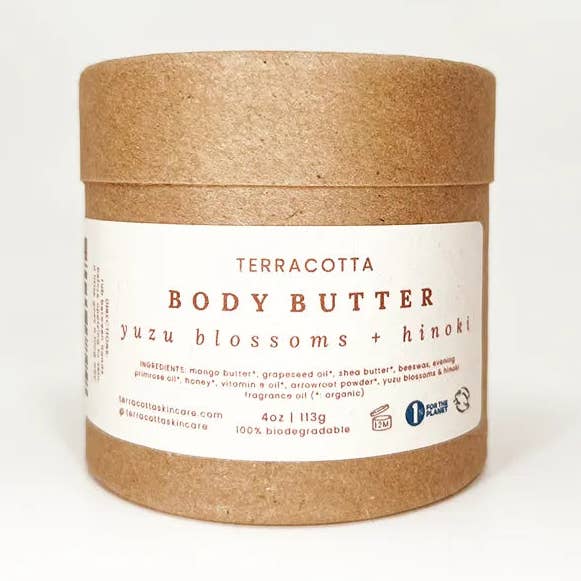Yuzu Blossoms + Hinoki Body Butter for wholesale by Terracotta Skincare