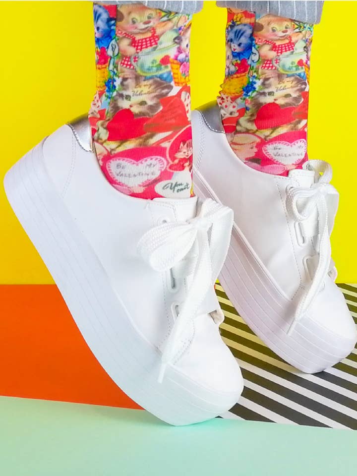 SWEET PARIPE – wholesale Strumpor - Unisex – Retro Love Strumpor