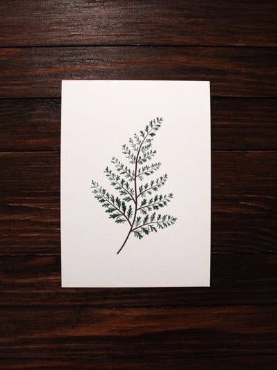 Stampa di foglia di felce per la vendita all'ingrosso da parte di Daisy & Joy Design