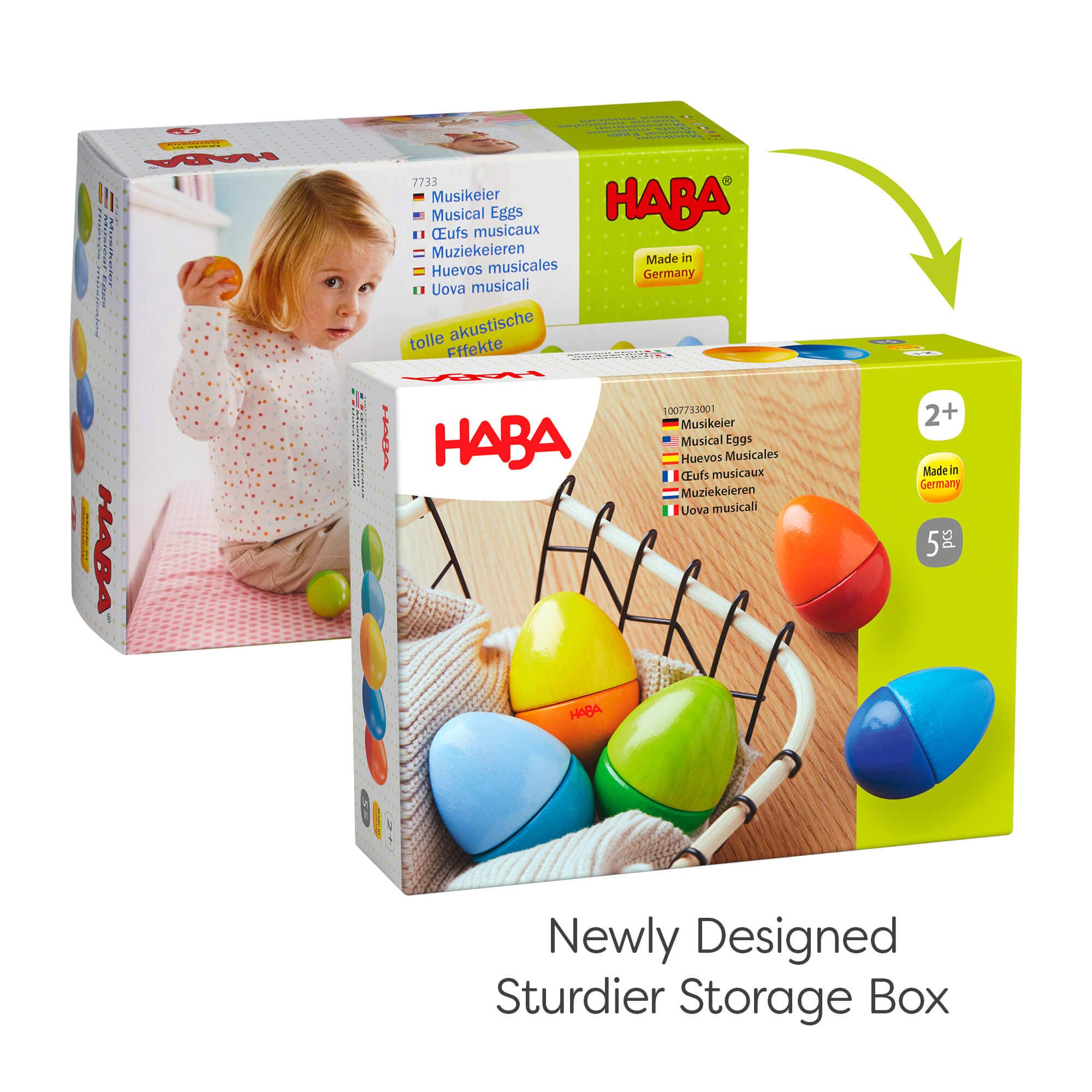 HABA USA - Wholesale Musical Toy - Kids & Baby - Fun with Sounds Wooden Eggs3