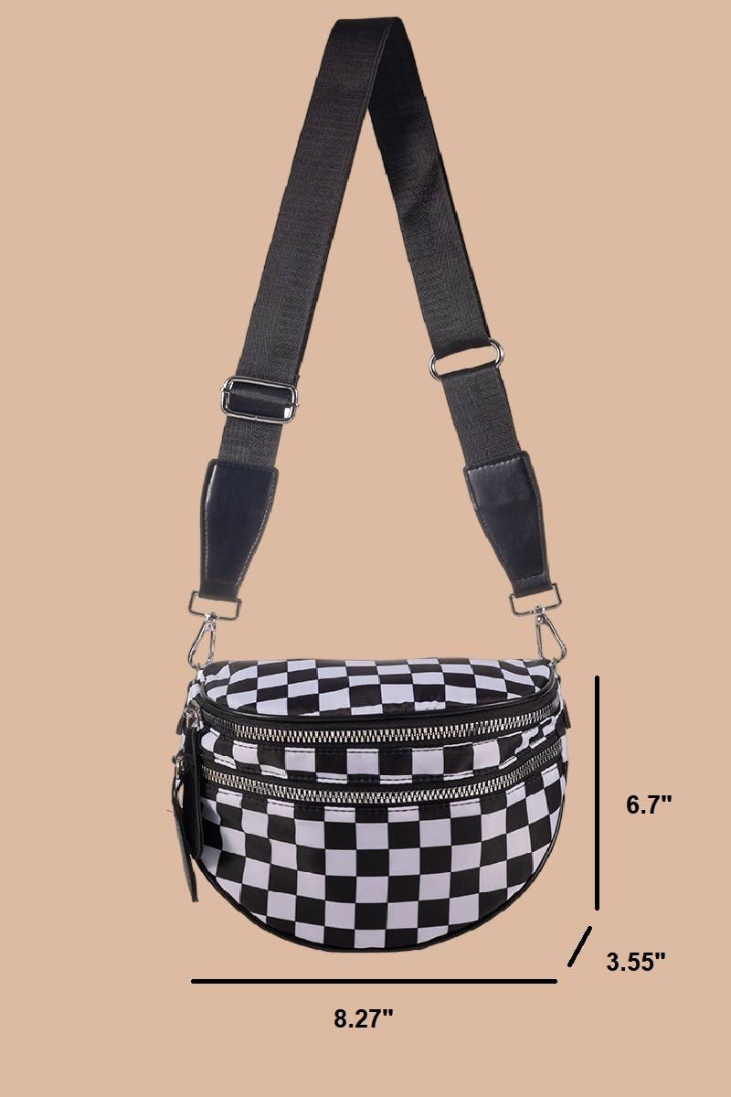 Vanilla Monkey - Wholesale Crossbodytas - Dames - Dubbele Rits Halve Maan Heuptasje7