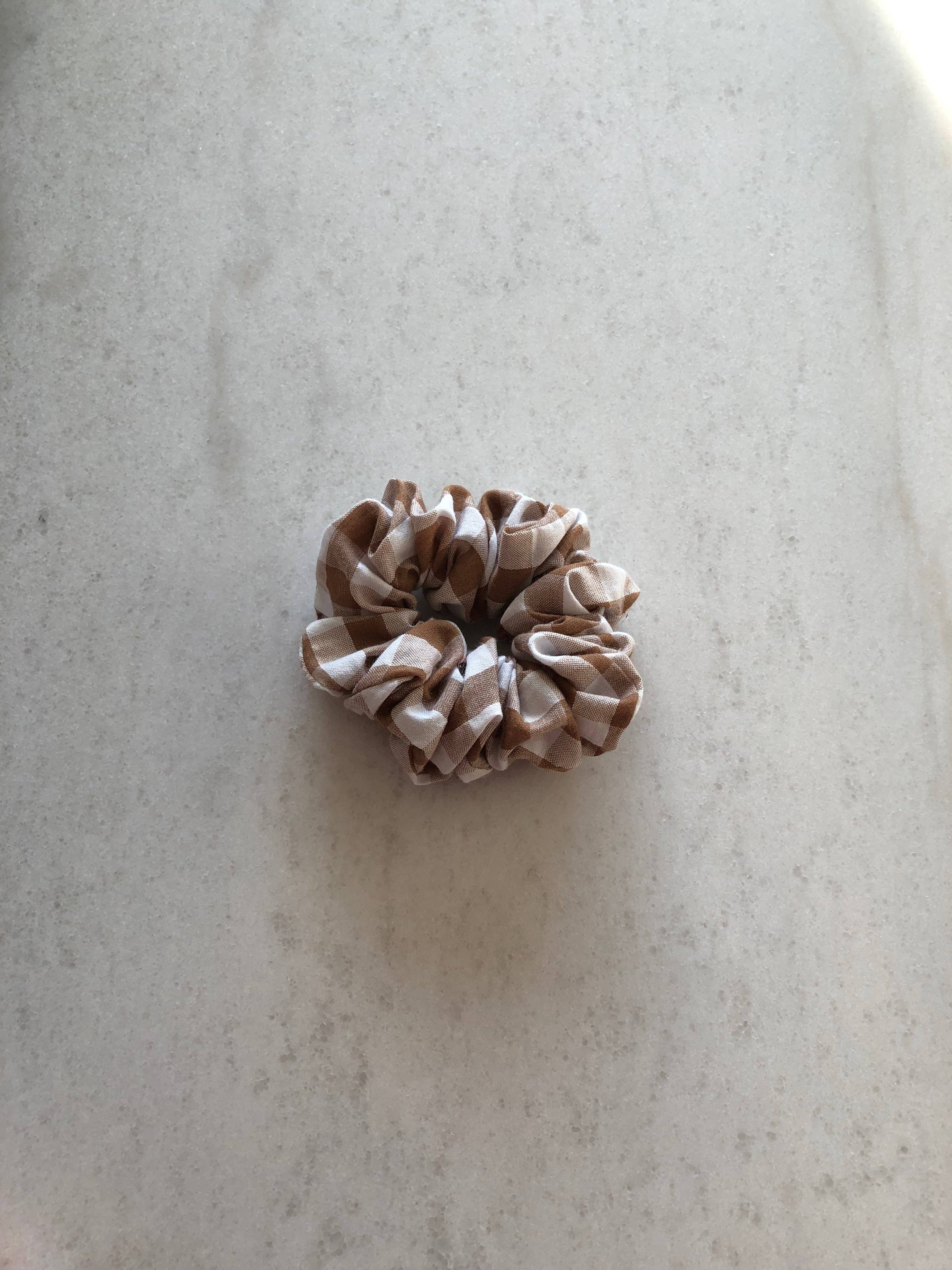 Billy Bamboo - Wholesale Scrunchie - Women's - GINGHAM SCRUNCHIES  - neutral10