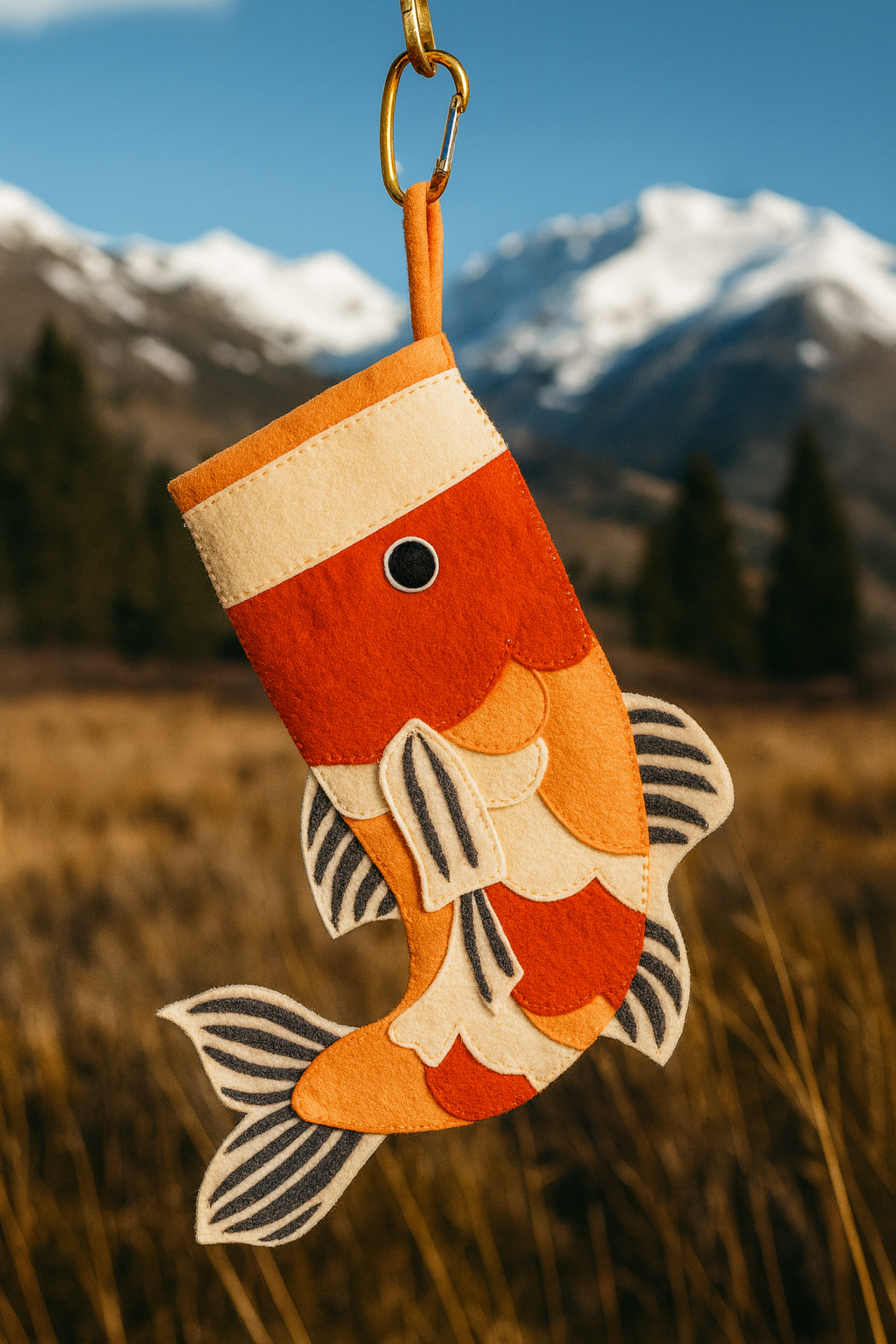 Averfelt – Großhandel Weihnachtsstrumpf – Weihnachtlicher Filz-Karpfenstrumpf aus Nepal3