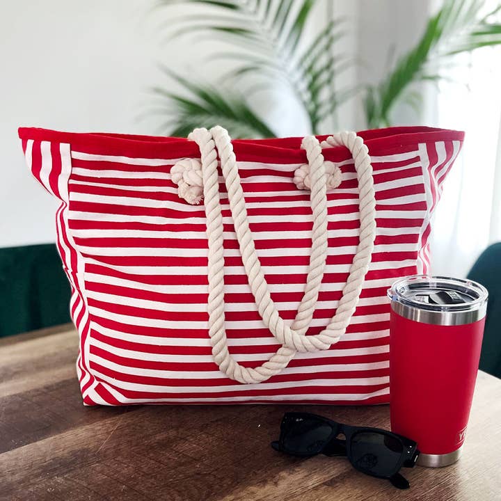 YOUZEY - Wholesale Tote Bag - Women's - Harbor Tote - Red1