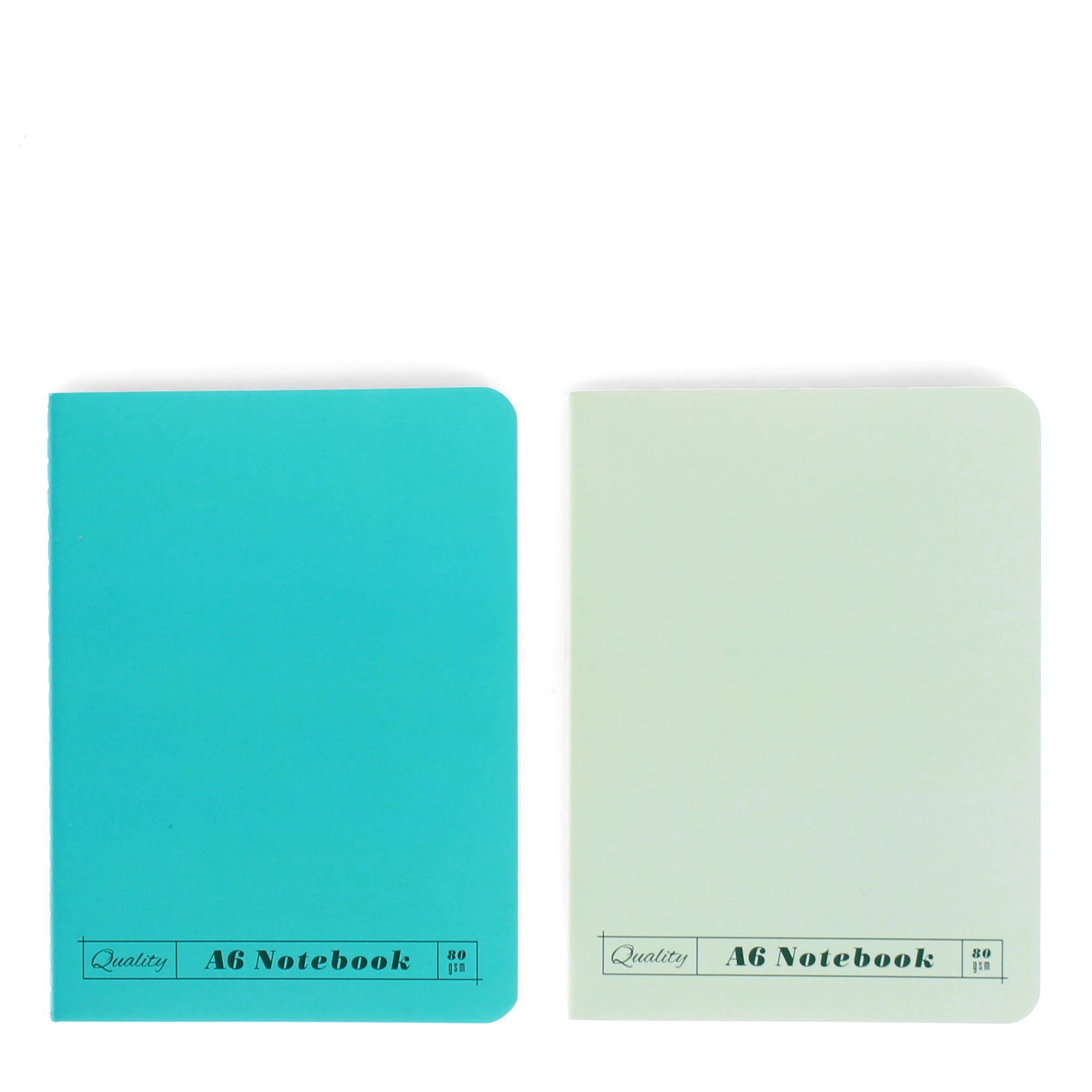 Rex B2B - UK – wholesale Notebook – A6 notebooks (set of 2) - Green & aqua1