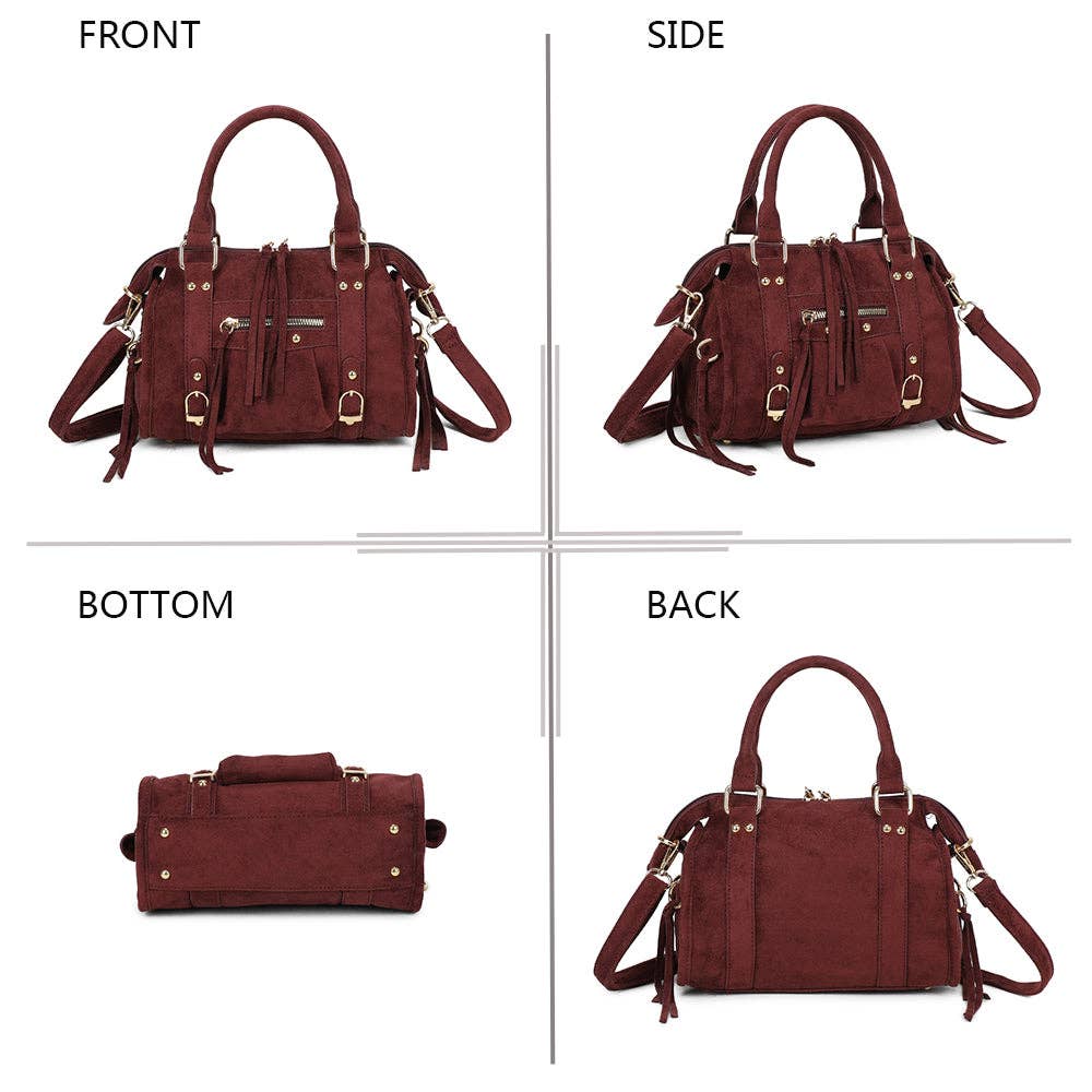 Gallantry – wholesale Shoulder bag – women's – Skyla Small Golden Suede12