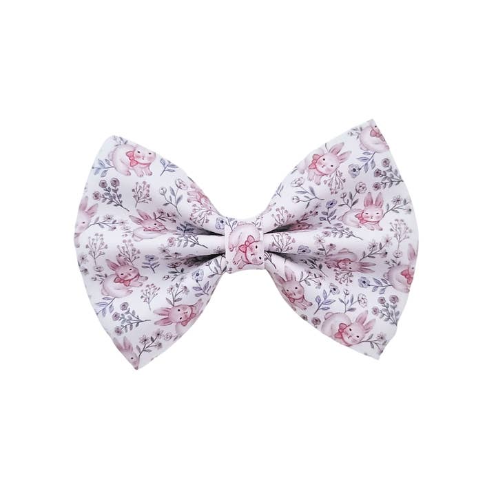 Luna Hair Bow | Vegan Leather Bow | Baby Bunny for wholesale by Caylee & Co