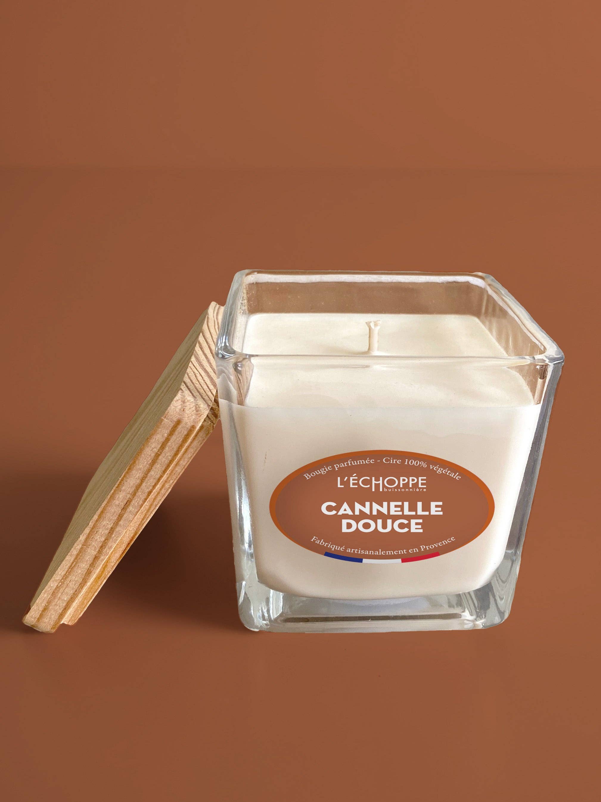 L'Échoppe Buissonnière – wholesale Jar/filled candle – Sweet Cinnamon - Scented Candle 190g0