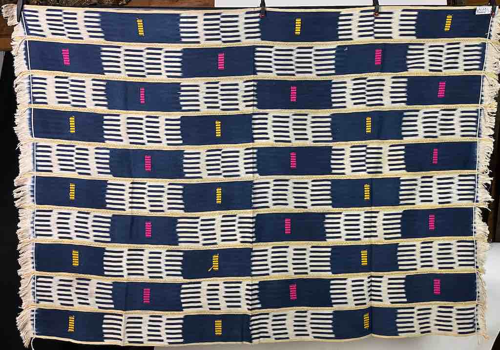 The Niger Bend - Wholesale Tapestry/Textile - Vintage Baule African Cloth Textile "Wrapper" | 58 x 42"0