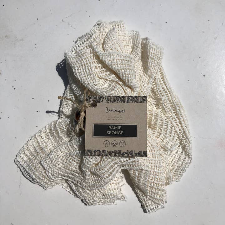 Bamboo Switch - Wholesale Bath Pouf/Sponge - Shower Pouf | Ramie Exfoliating Sponge | Earth Day