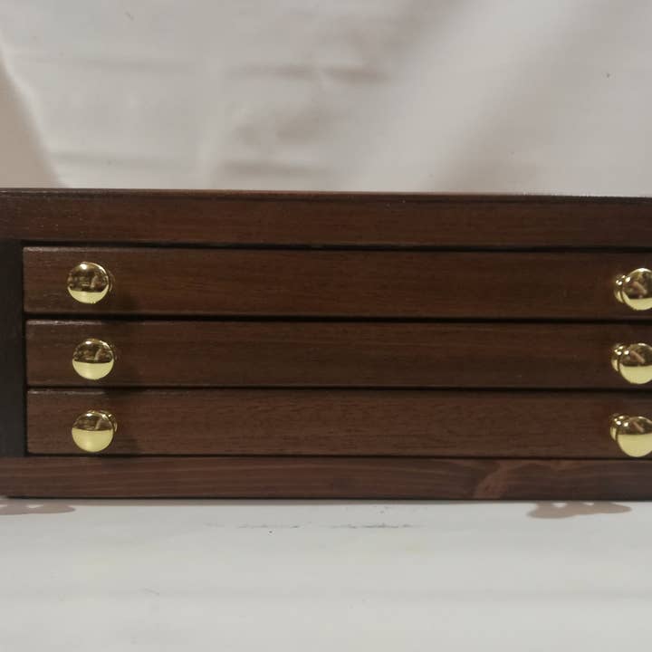 Wooden cabinet for 39 collectible pens for wholesale by Coins&More