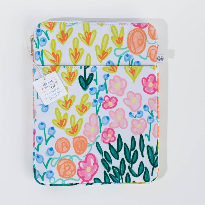 Lauren Floral Tech Sleeve | Laptop Case | Tablet Holder | Cover for wholesale by Anna Whitham Co.