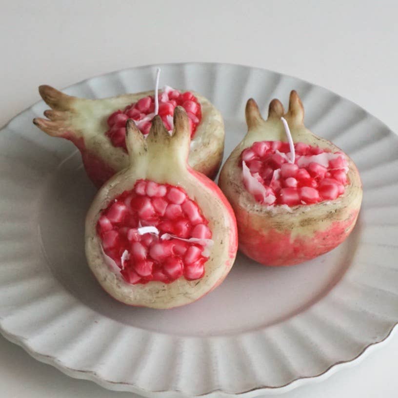 House of Shokunin - Wholesale Novelty Candle - handcrafted Pomegranate candle handmade home decor candle15