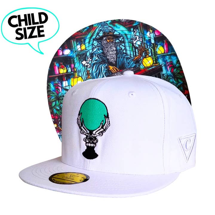 Lost Wizard Snapback Tamanho Infantil - Branco por atacado de Capiche