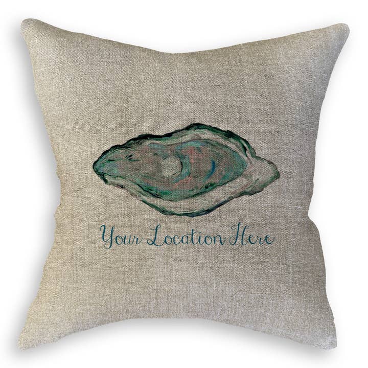 French Graffiti - Wholesale Tea Towel - Aqua Oyster with Location10