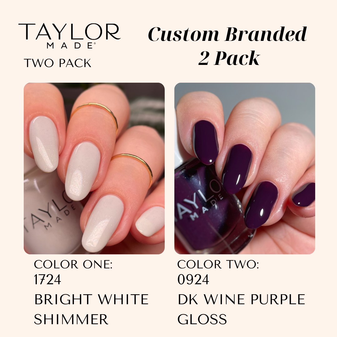 Taylor Made Polish – wholesale Nail polish – Custom Nail Polish: 2 Pack Long-wearing + Vegan + Non-toxic206