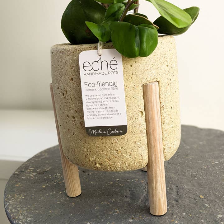 Eché pots - Wholesale Plant pot - Hemp & Coconut fibre 3-Leg Pot, Handcrafted in Australia9