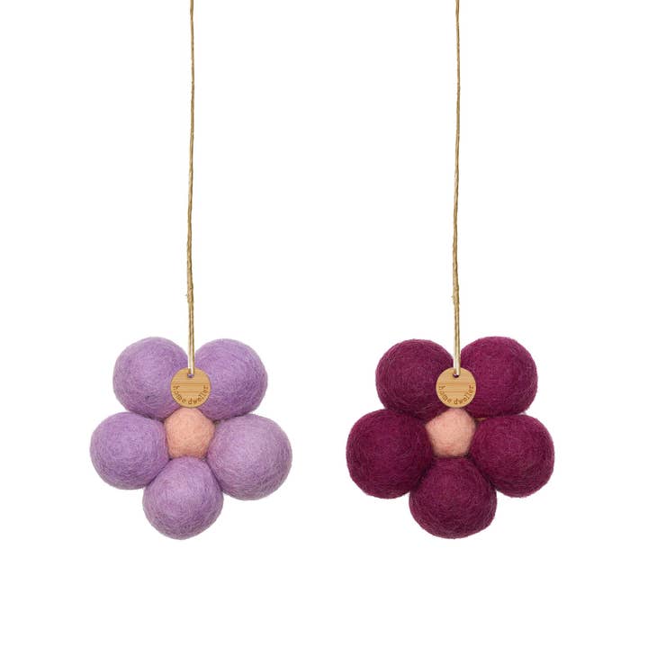 Home Dweller - Wholesale Air Freshener - Felt Flower Fresheners - Amber & Lavender