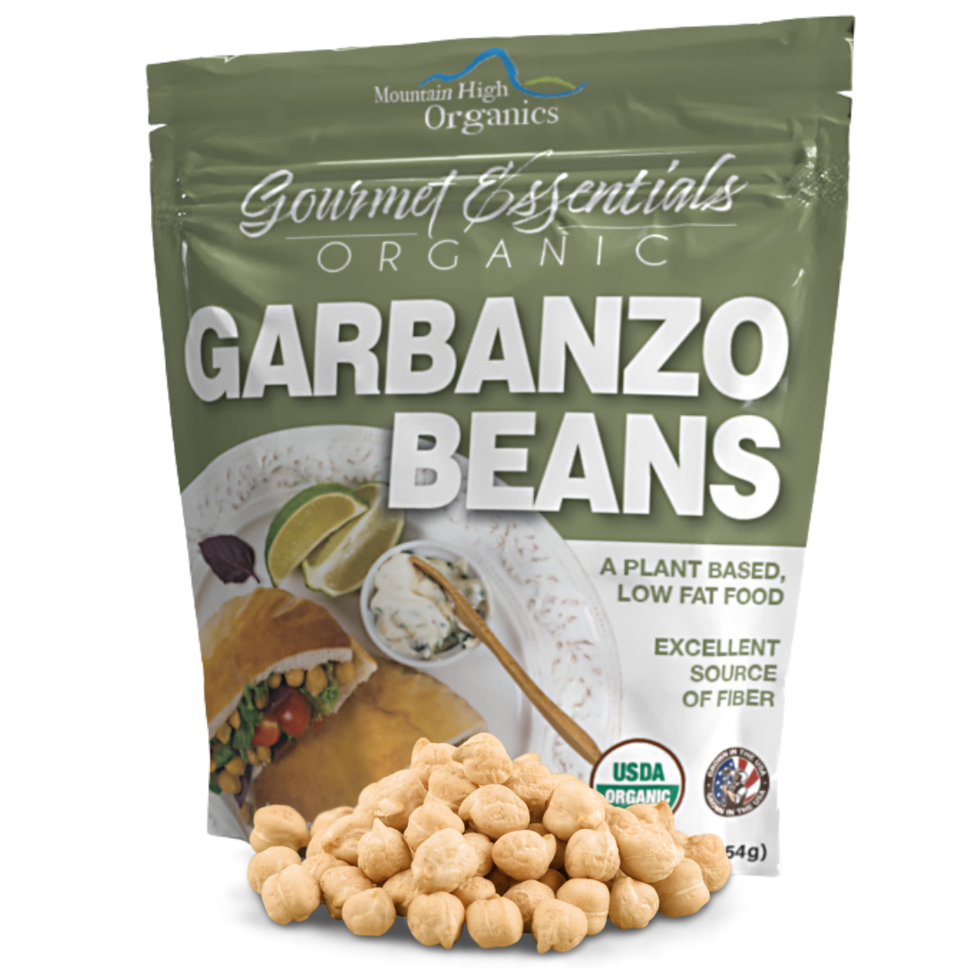Mountain High Organics - Wholesale Beans - Organic Garbanzo Beans (Chickpeas), 1lb. 6 Pack1