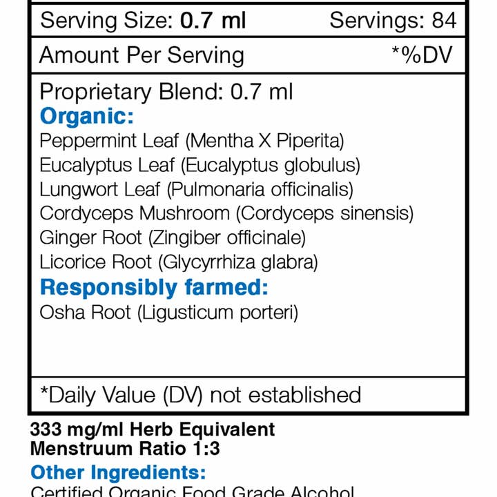 Secrets Of The Tribe - Wholesale Oral Supplement/Vitamin - Lungs. Healthy Lungs Formula6