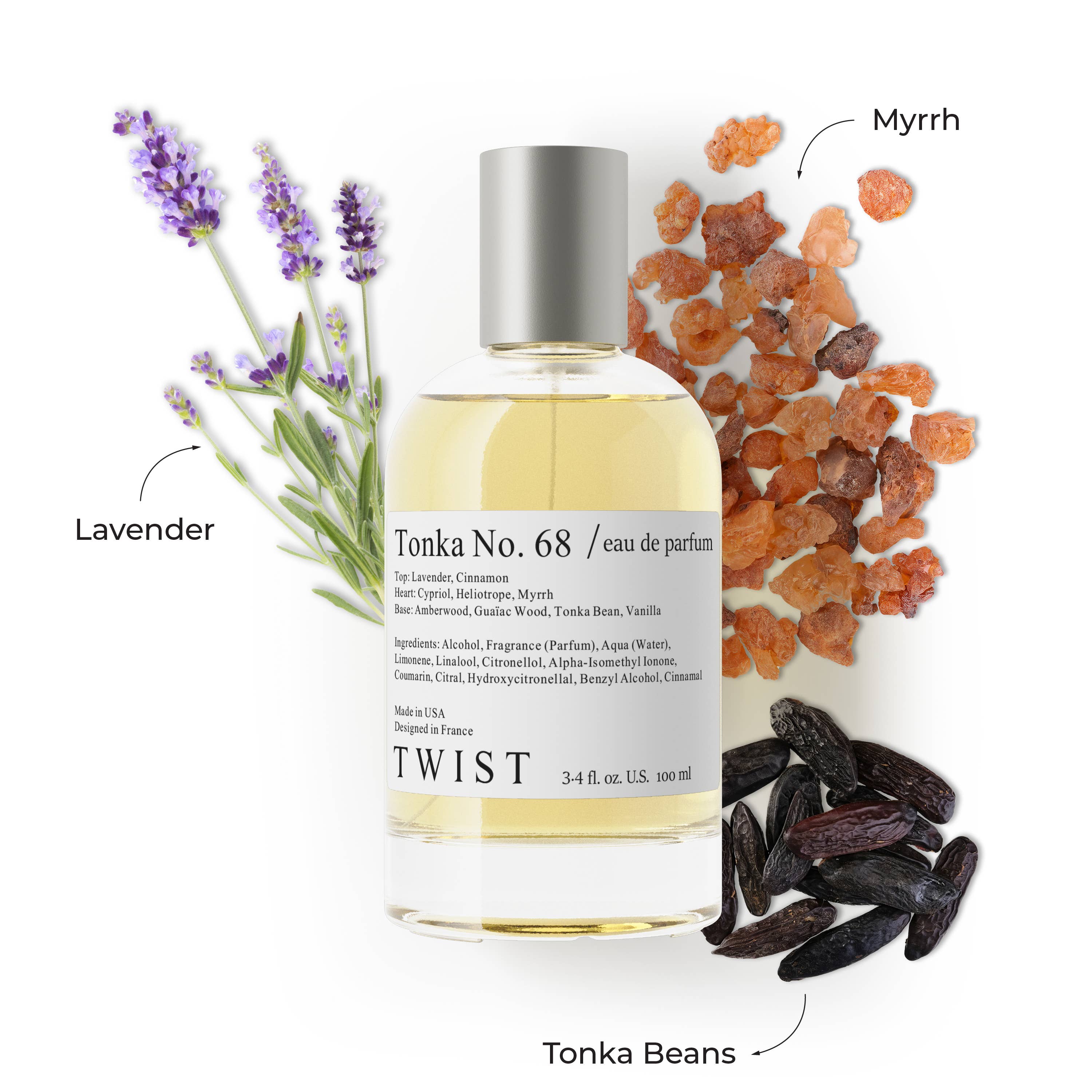 Twist Perfumes - Wholesale Perfume/eau de toilette - Twist Tonka No. 68 Inspired by J.M. Myrrh & Tonka