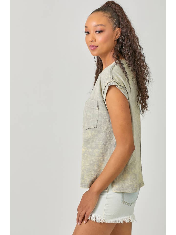 Mystree - Wholesale T-Shirt - Women's - 61119 Washed Slouchy Essential Tee2
