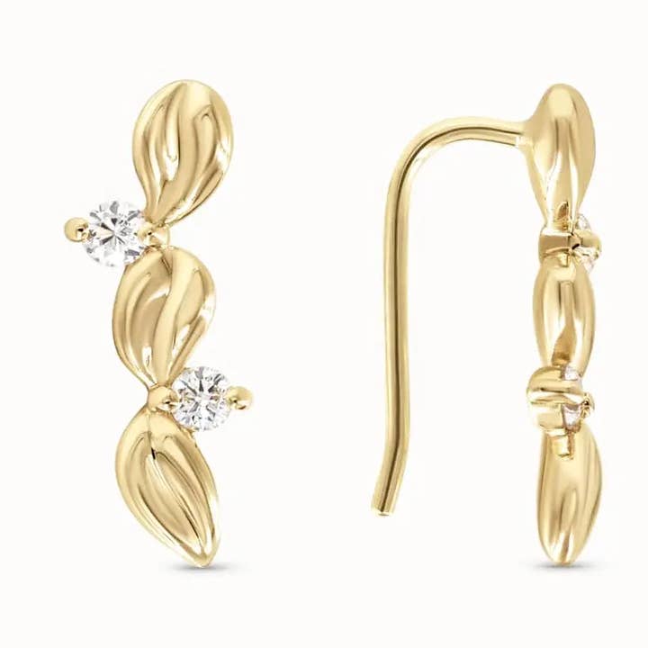 IVY EAR CLIMBER for wholesale by Frank Designs Jewelry, LLC