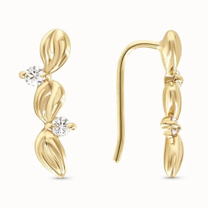 IVY EAR CLIMBER for wholesale by Frank Designs Jewelry, LLC