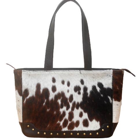 Handgjord rymlig handväska i kohud, Rangoon grön, Fybernots för wholesale av Fybernots