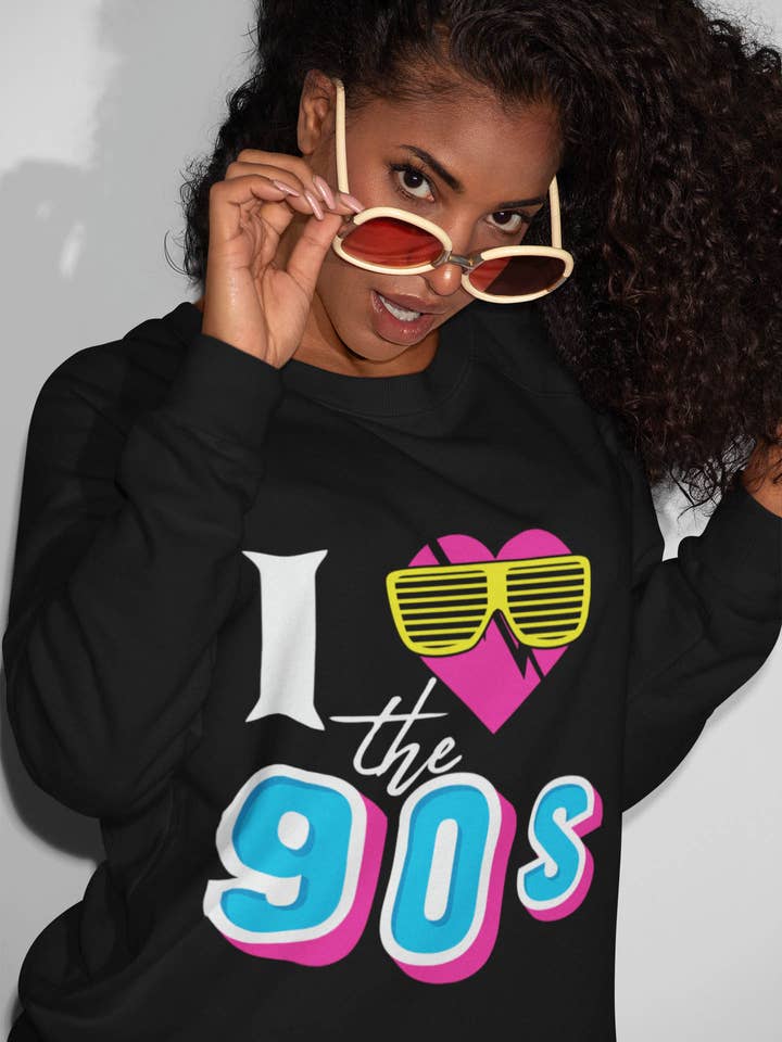 I love 90S women's printed sweatshirt for wholesale by IALD
