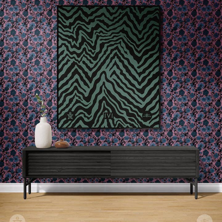 Sean Martorana - Wholesale Throw Blanket - IVI - Abstract Jacquard Woven Blanket - Black Green2