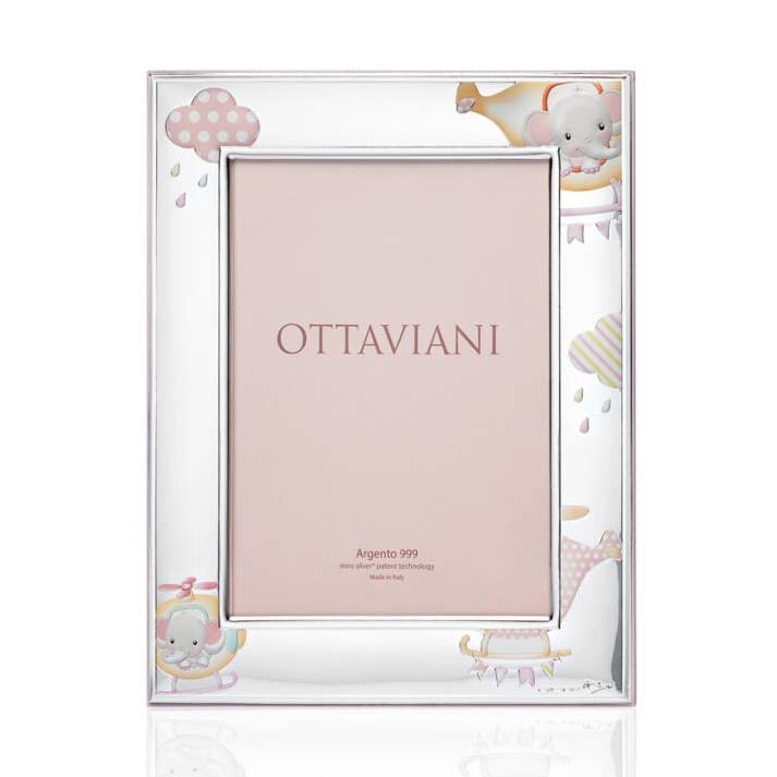Girl's Photo Frame “Elephant In A Helicopter” 13X18 for wholesale by Ottaviani