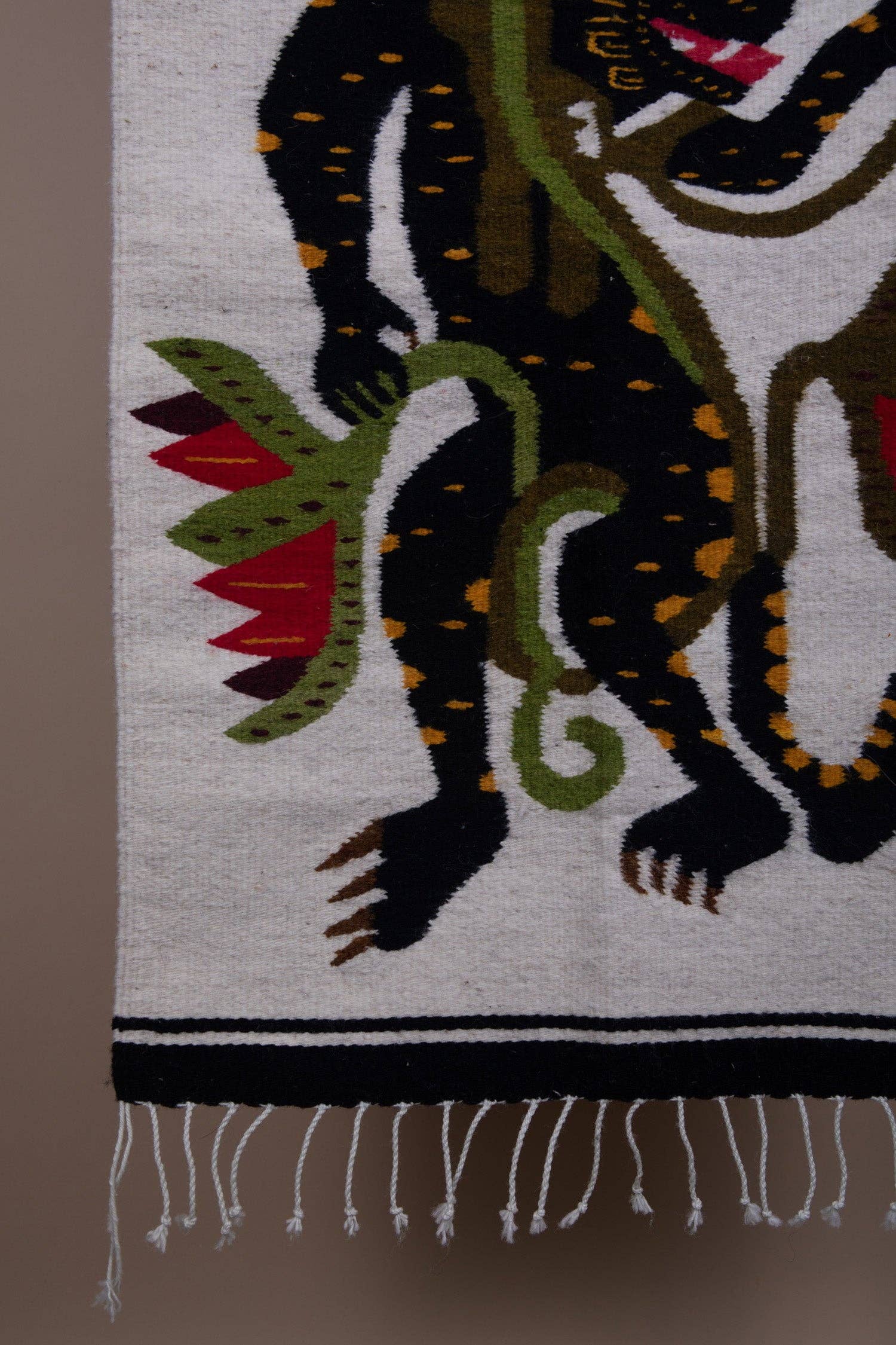 Molave - Vente Tapisserie/textile - Jugar Crème - Tissu oaxaqueño unique4