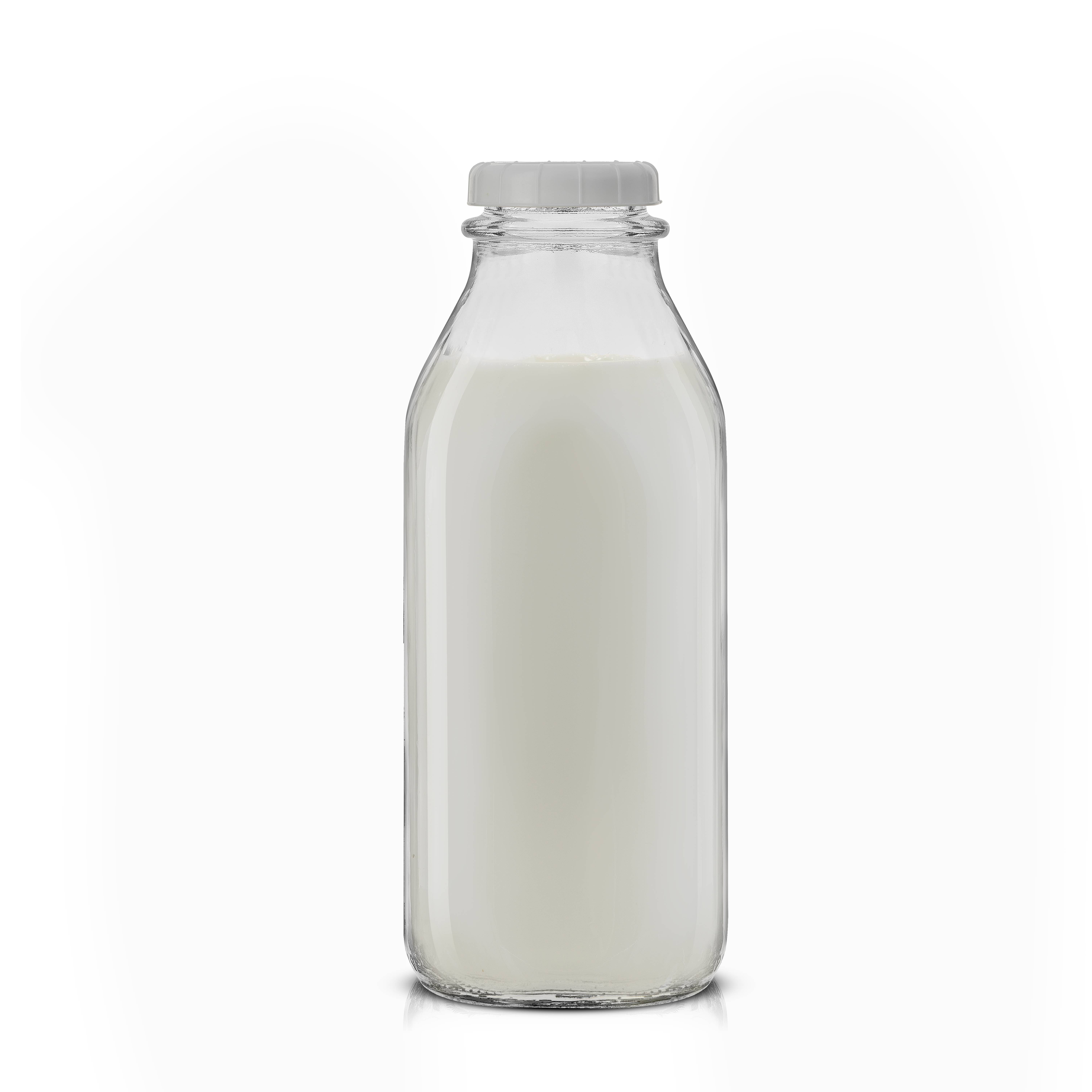 JoyJolt - Wholesale Milk/Juice Bottle - JoyJolt Reusable Clear Glass Milk Bottle with Lid & Pourer2