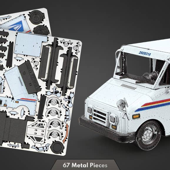 USPS LLV Mail Truck for wholesale by Metal Earth