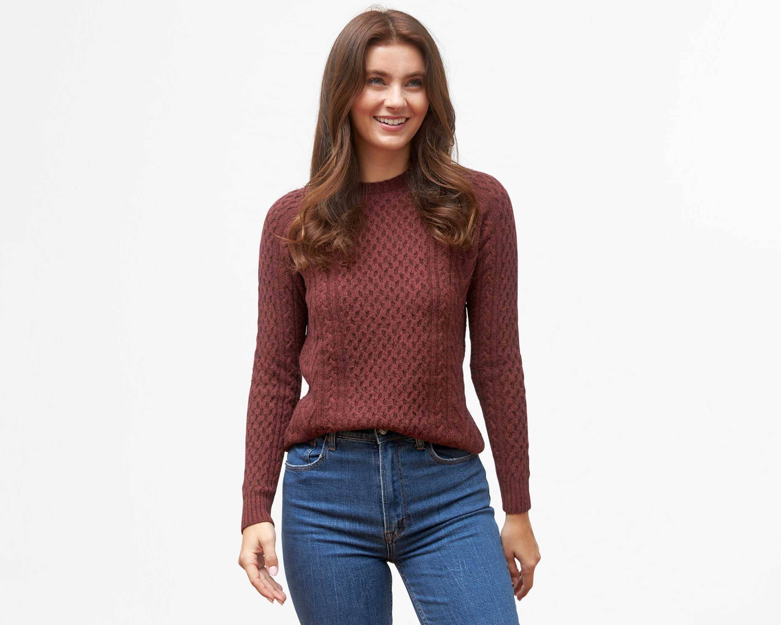 Oliver Charles - Wholesale Knit Sweater - Women's - 100% Yak Wool Cable Knit30