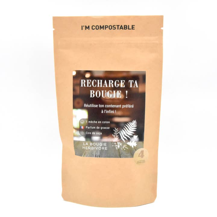 Recarga de Vela Perfumada – Signature N°4: Jardín Almizclado – Flor de Loto, Naranja y Almizcle para venta al por mayor de LA BOUGIE HERBIVORE