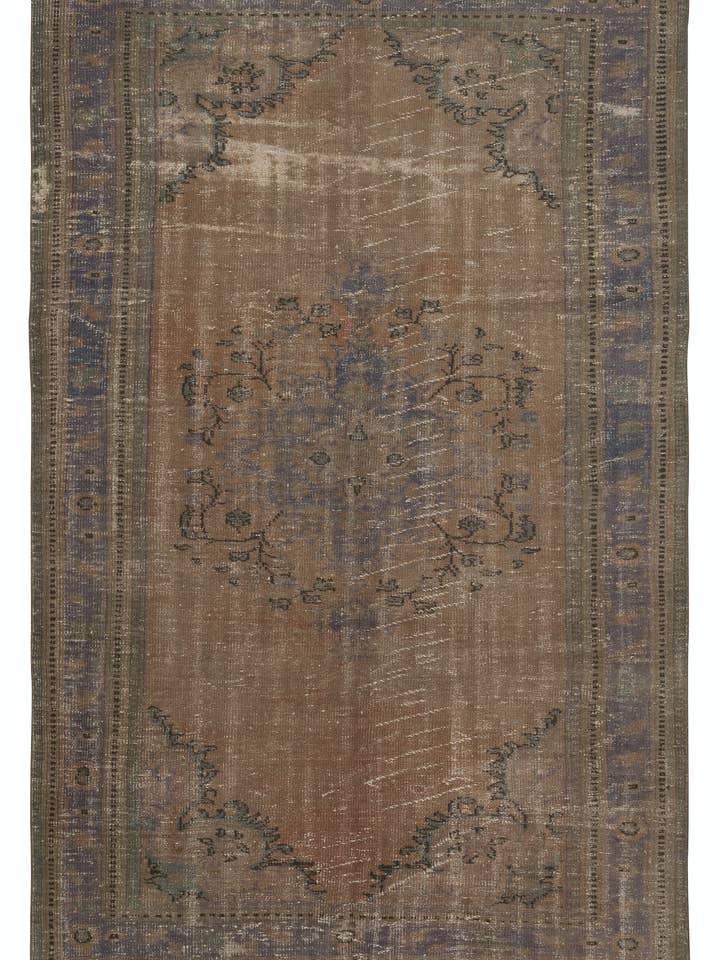 6.3x9.6 Ft Contemporary Handknotted Area Rug in Brown Color for wholesale by Rug Specialist LLC.