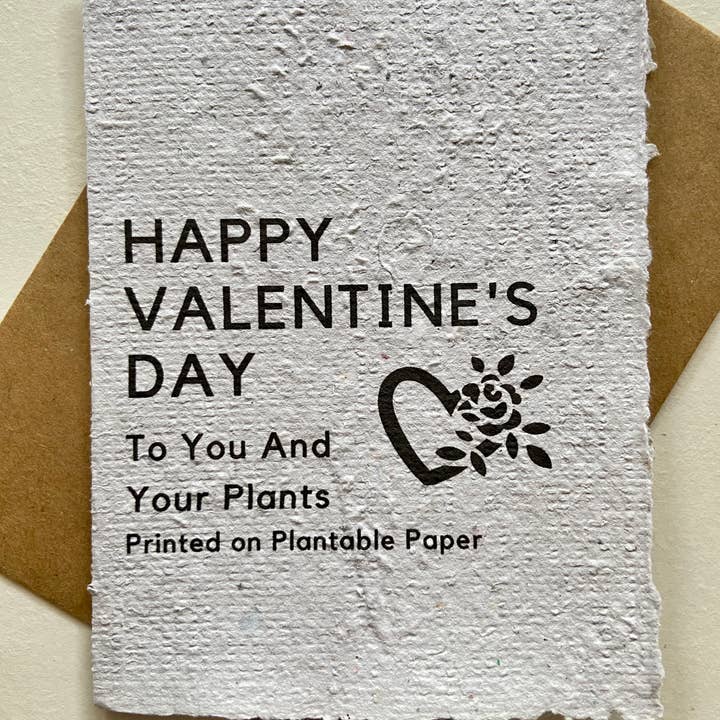 Rockywoods Studio - Wholesale Valentine's Day Card - Happy Valentine's Day Plantable Greeting Card1