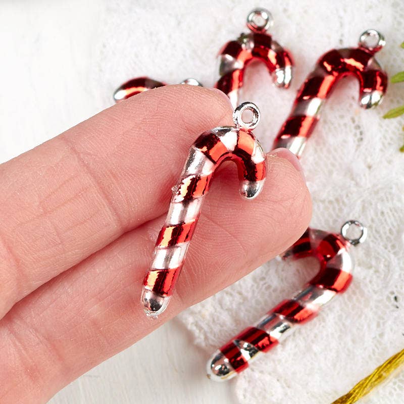 Factory Direct Craft - Wholesale Candy Cane - 1-1/4" Miniature Metallic Candy Cane Ornaments (Pack of 96)1