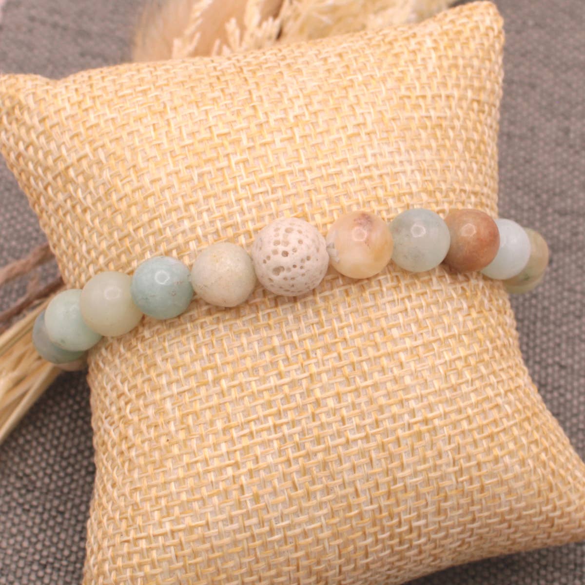 ZAD – wholesale Aromatherapy bracelet – Amazonite Bead Essential Oil Diffuser Bracelet3