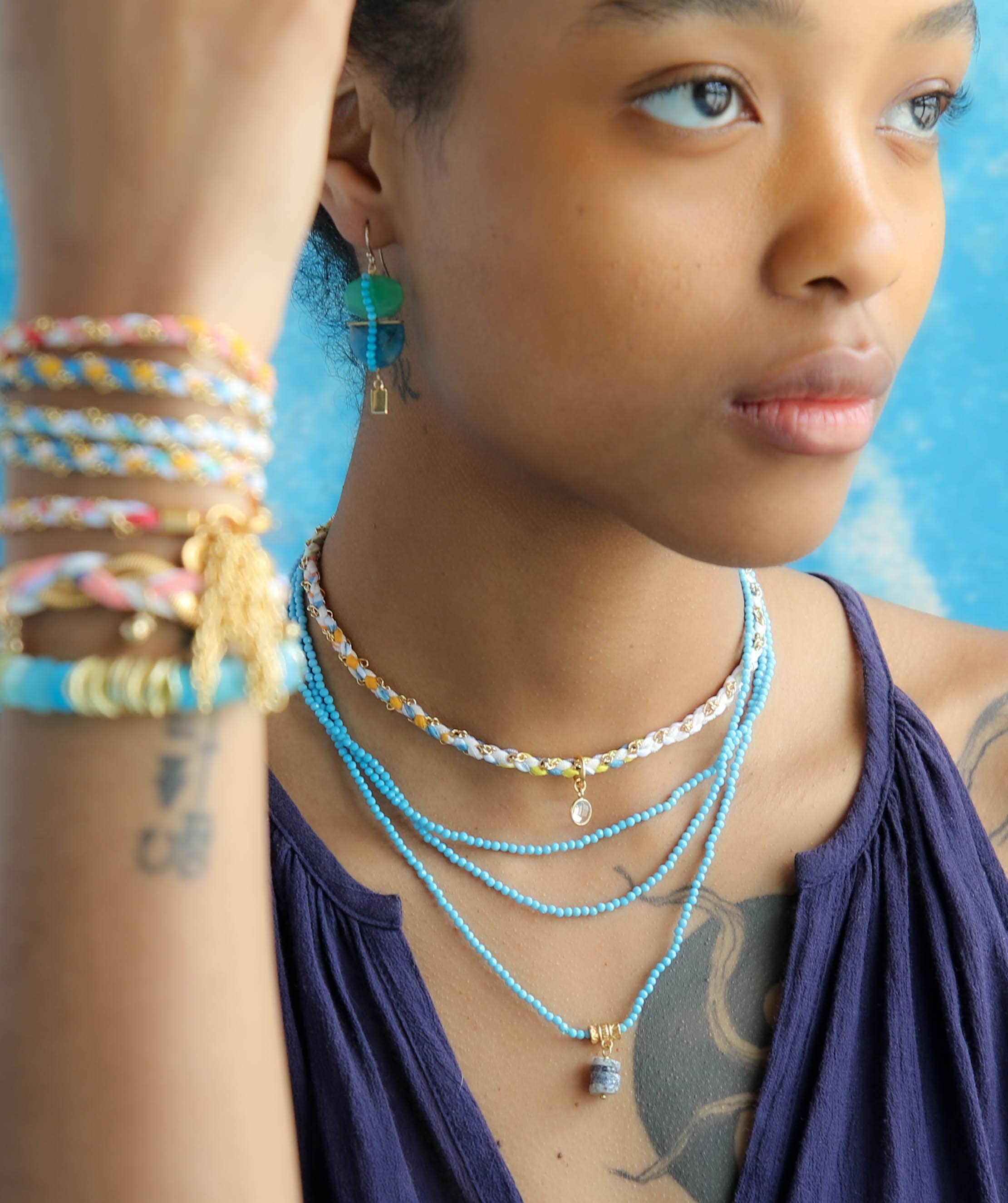 Catherine Page Jewelry - Wholesale Beaded/Pearl Necklace - Aramis Layering Necklace in Ruby1