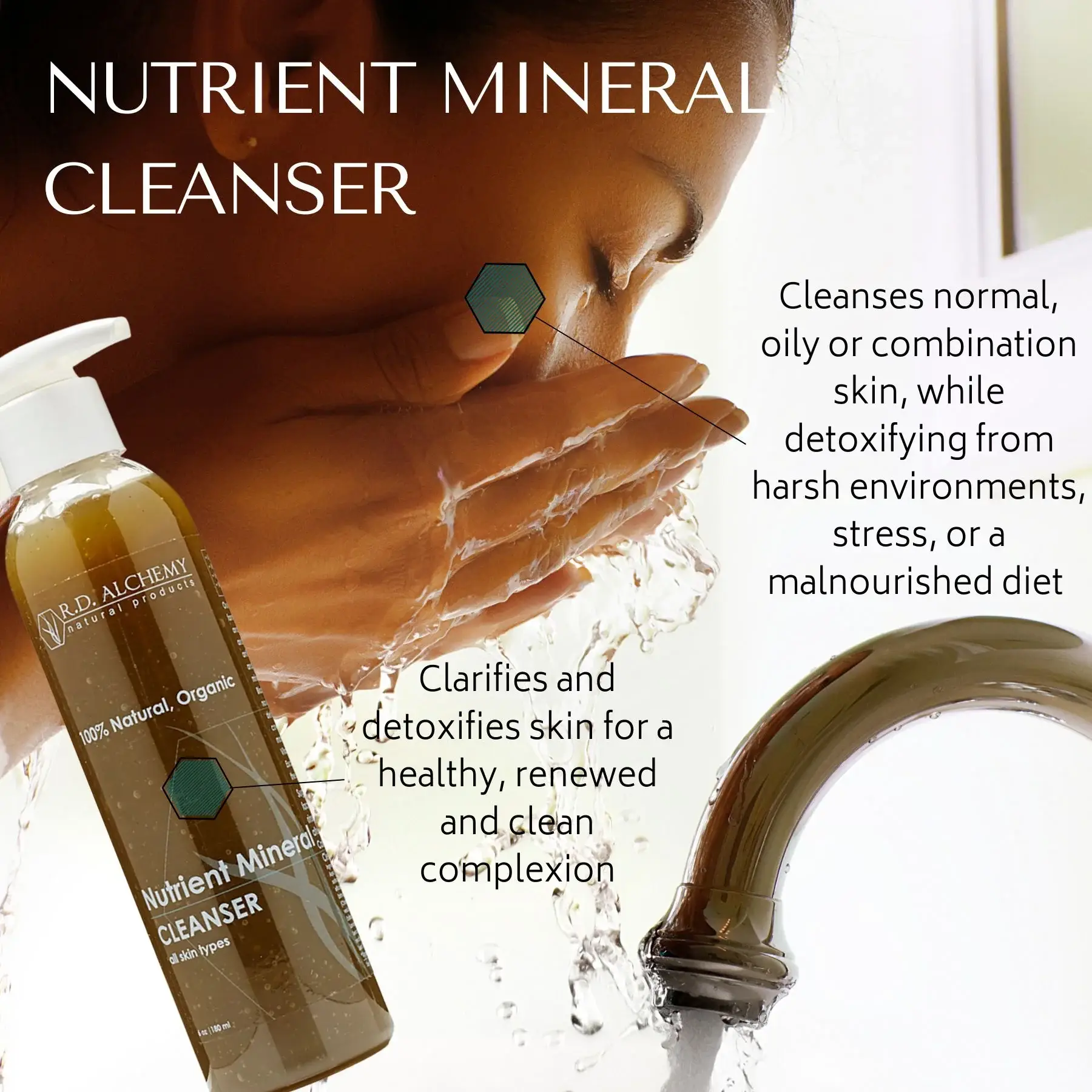 RD Alchemy Natural Products - Wholesale Facial Cleanser - Nutrient Mineral Cleanser1