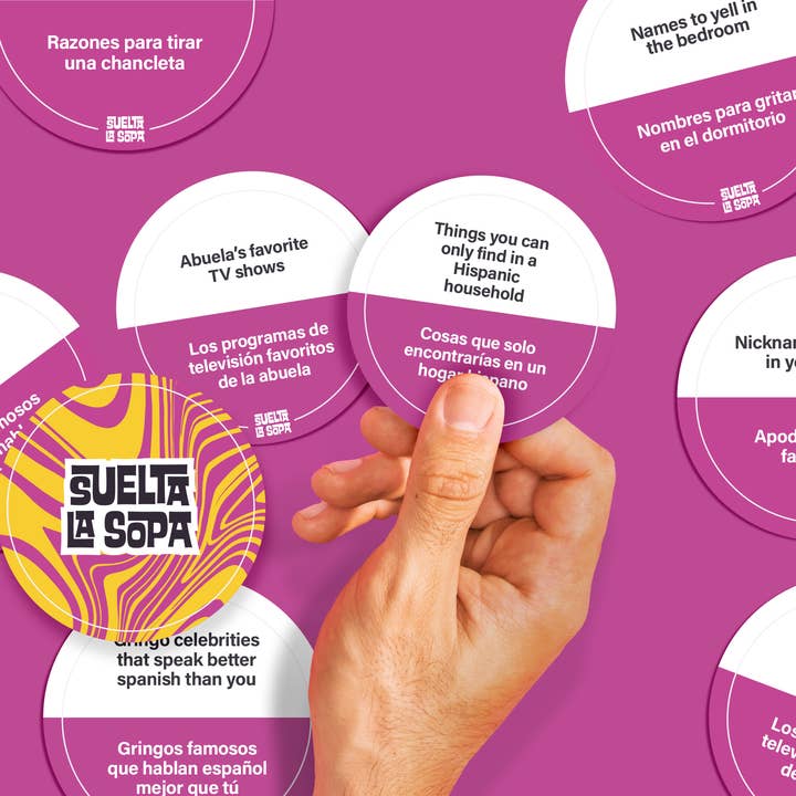 Fitz Games – Jogo de cartas por atacado – Suelta La Sopa - Jogo de festa bilíngue para todas as idades2