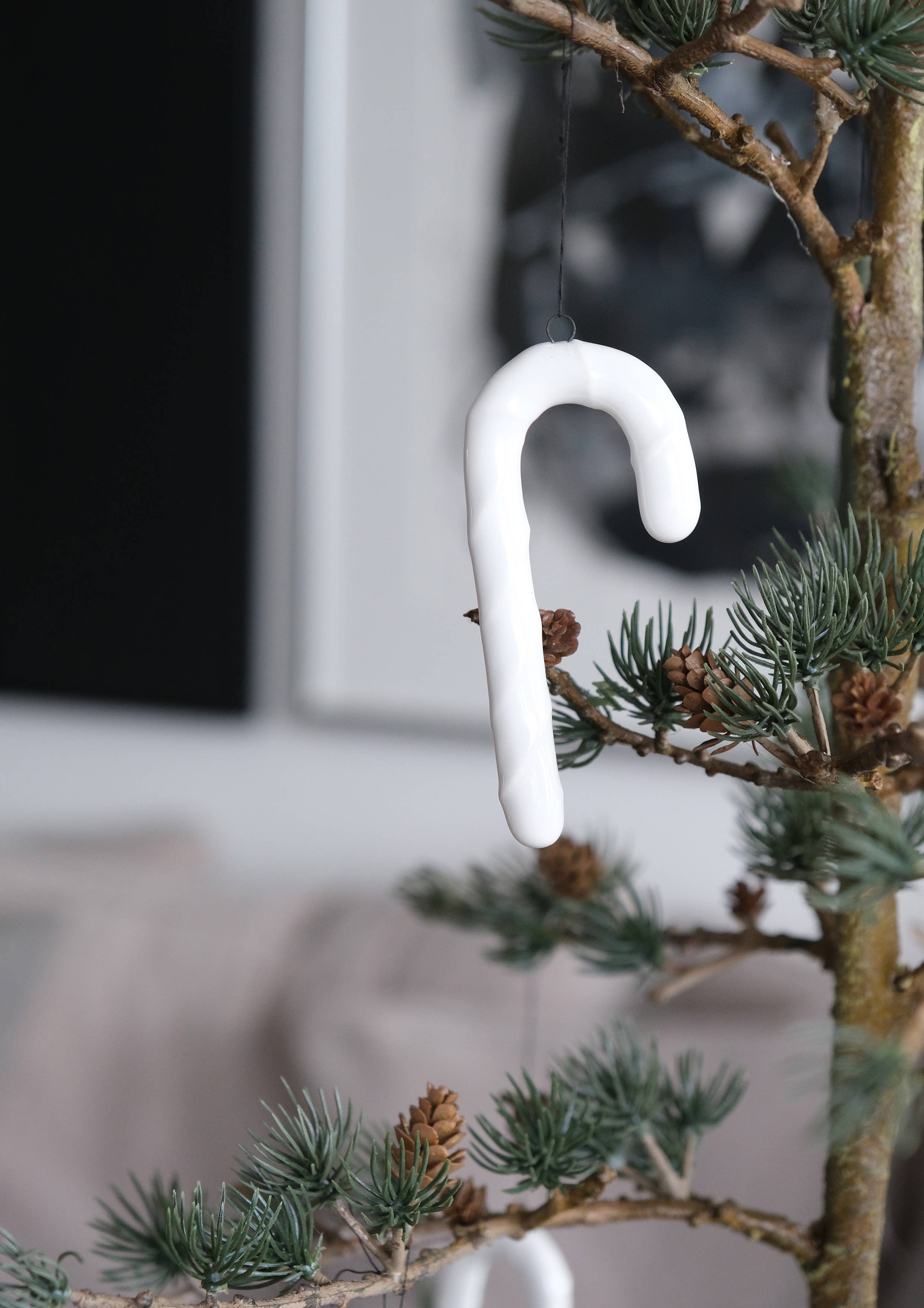 Lübech Living – Decoração de Natal por atacado – s/4 OOhh bengalas de açúcar, branco brilhante1