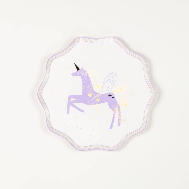 Gatherings by Curated Paperie - Wholesale Disposable Plate - UNI25-DP5- Unicorn Small Plates8