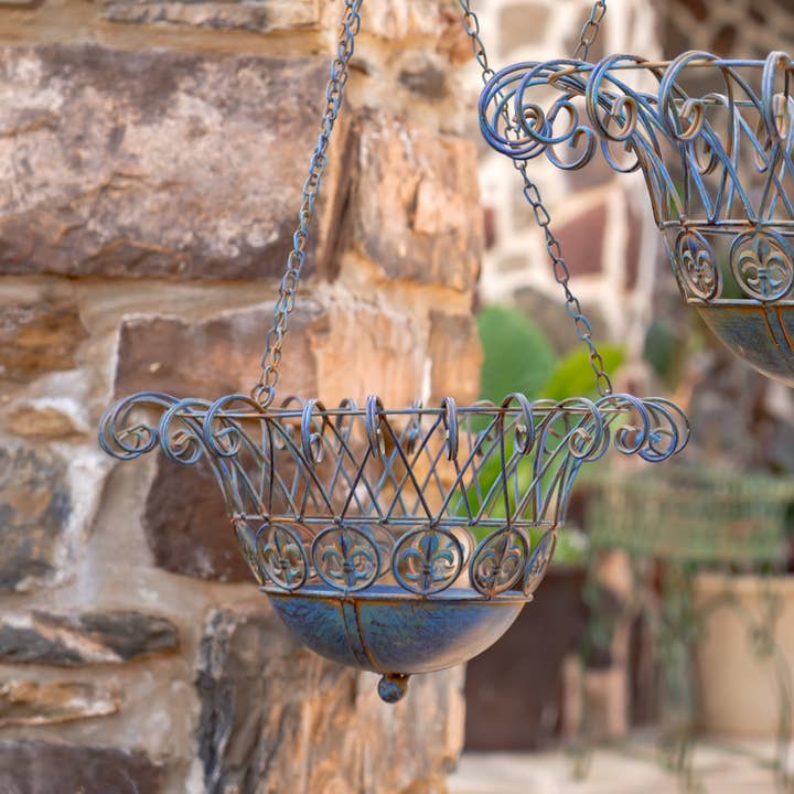 Zaer Ltd. International - Wholesale Hanging Planter - "Stephania" Hanging Basket Planters in 3 Colors 2 Pc/Set11