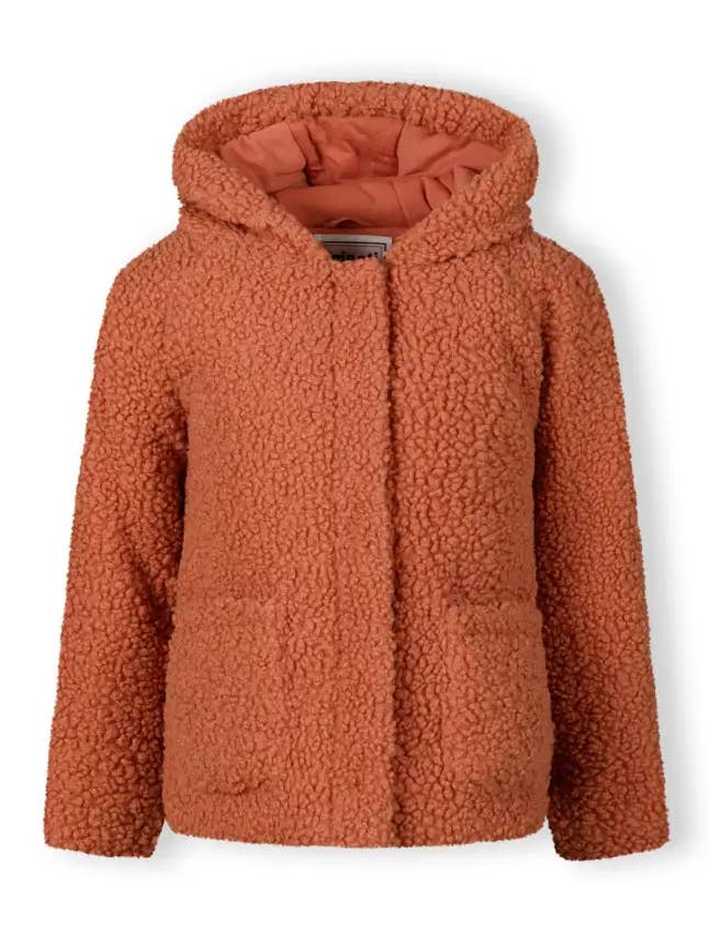 Meisjes teddy-fleece jas met capuchon roze 9m-8j voor wholesale door Minoti sp. z o.o.